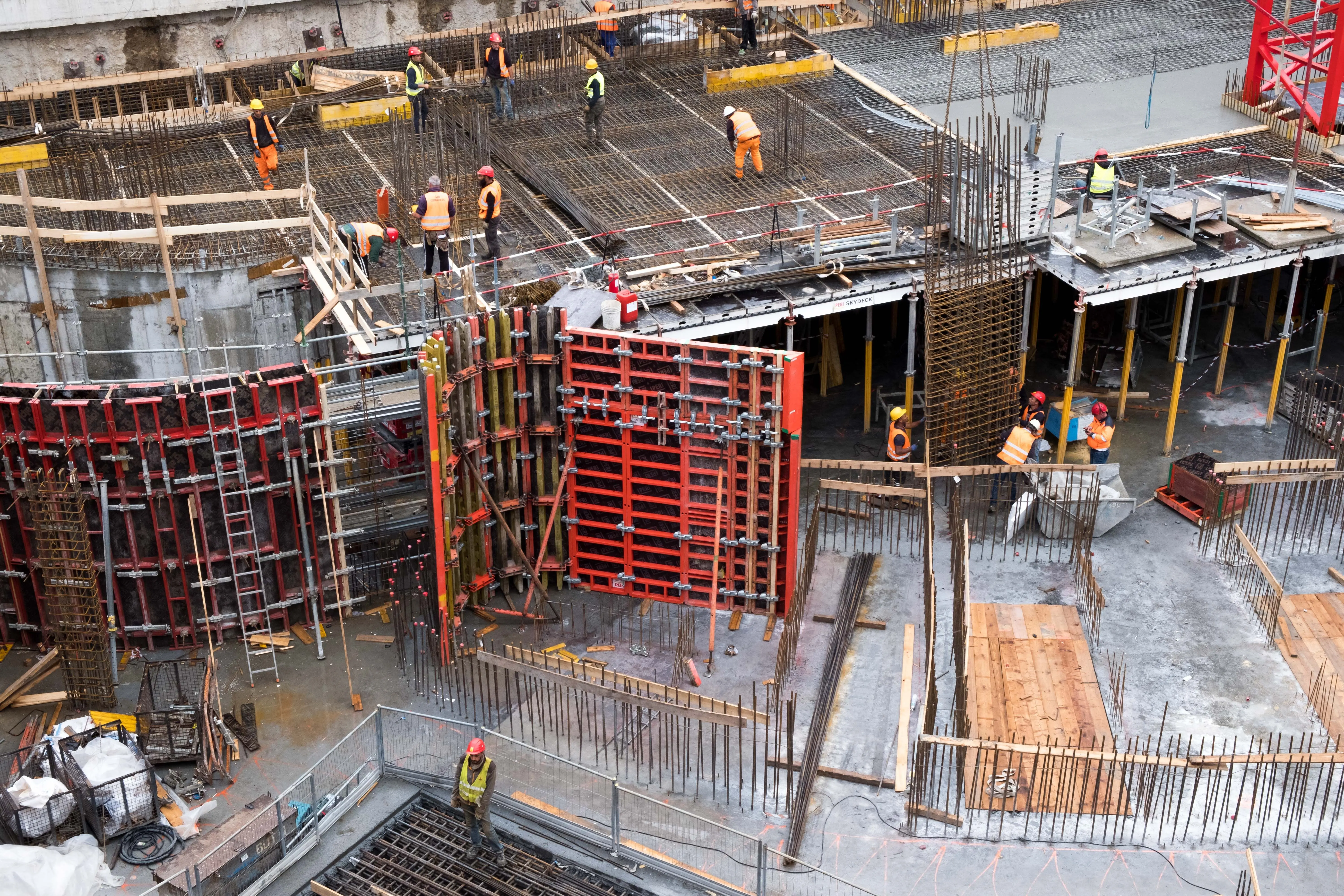 Construction sector worksite